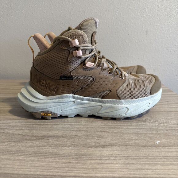 Hoka One One Shoes - Hoka One One Anacapa 2 Mid GTX Gore-Tex Hiking Shoes Women’s Size 7 B Dune Ice